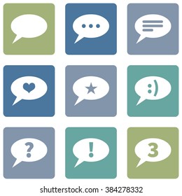 Vector Set of Bubbles Icons with Different Concepts
