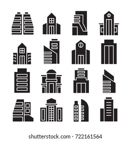 vector set of building icons