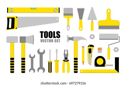 Vector set of building tools