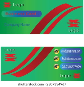 Vector set of business card design 