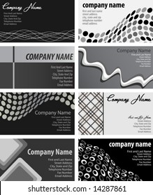 Vector set of business cards