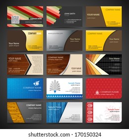 Vector set of business cards