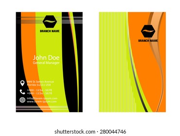 Vector set of business cards 