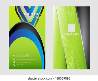 Vector set of business cards
