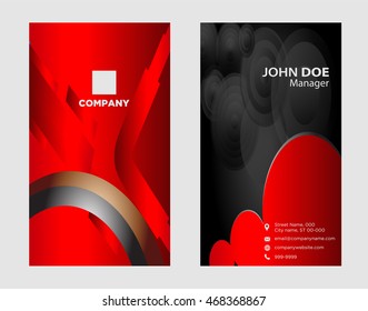 Vector set of business cards
