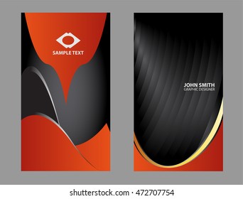 Vector set of business cards
