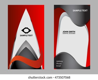 Vector set of business cards

