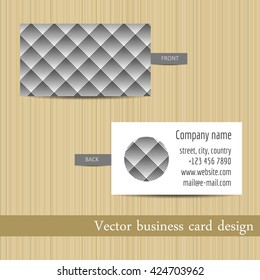 Vector set of business cards templates abstract background