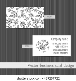 Vector set of business cards templates abstract background.