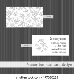 Vector set of business cards templates abstract background.