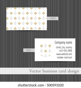 Vector set of business cards templates abstract background.