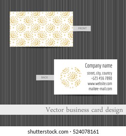 Vector set of business cards templates abstract background.