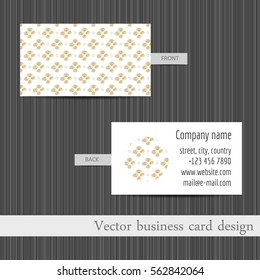 Vector set of business cards templates abstract background.