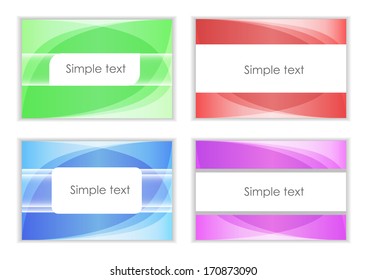 Vector set business cards.EPS-10.