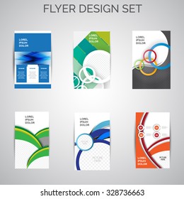 Vector set of business flyer,brochure templates