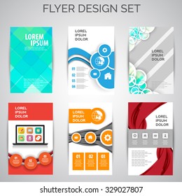 Vector set of business flyer,brochure templates