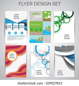 Vector set of business flyer,brochure templates