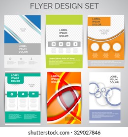 Vector set of business flyer,brochure templates