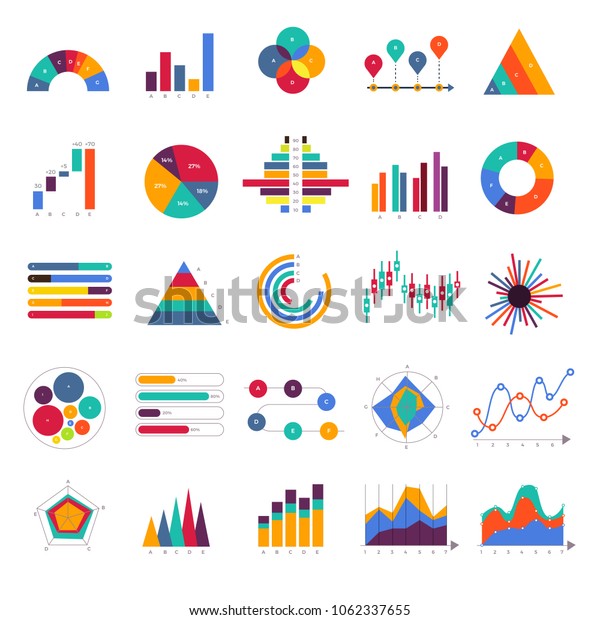 Vector Set Business Graph Chart Infographic Stock Vector (Royalty Free ...