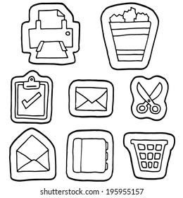 vector set of business icon