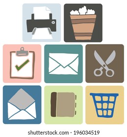 vector set of business icon