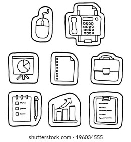 vector set of business icon