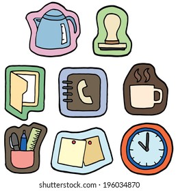 vector set of business icon