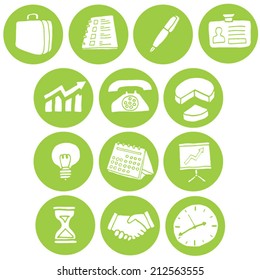 vector set of business icon