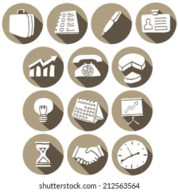vector set of business icon