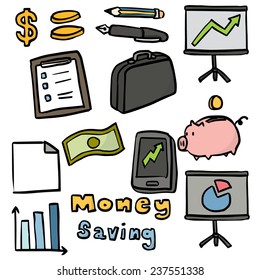 vector set of business icon