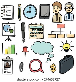 vector set of business icon