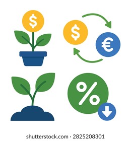 Vector Set of Business Icon