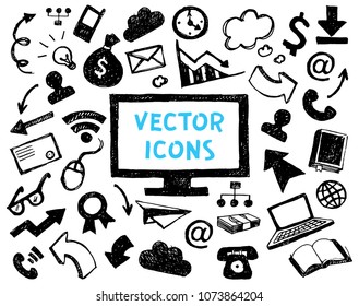 vector set of business icons