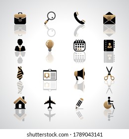 Vector set of business icons.