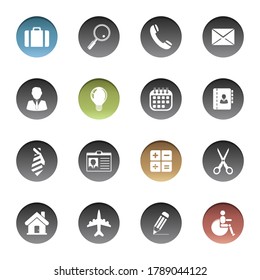 Vector set of business icons.