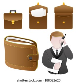 Vector set. Business icons.
