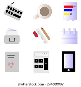 Vector set of business icons