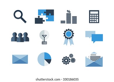 Vector set of business icons