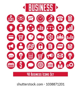 Vector set of business icons and design elements for your layout.