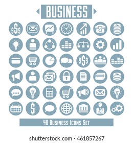 Vector set of business icons and design elements for your layout.