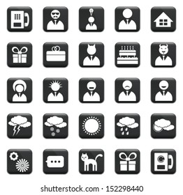 Vector set of business icons, symbols and pictograms