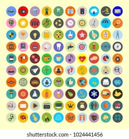 Vector set business, web and office icons