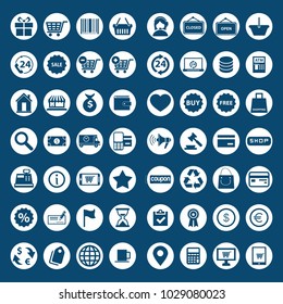 Vector set of business and web shopping icons