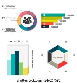 Vector set of business\corporate infographics