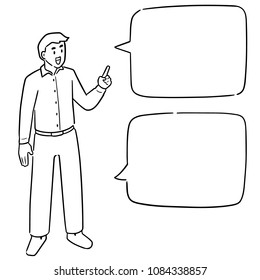 vector set of businessman talking