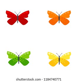 vector set of butterflies