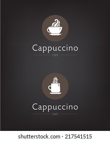 vector set of cafe, coffee, bar, restaurant modern icon, silhouettes of cup 