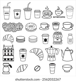 Vector Set of Cafe Elements