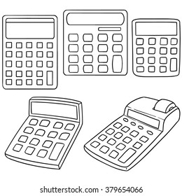 vector set of calculator