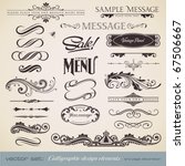 vector set: calligraphic design elements and page decoration (3) - lots of useful elements to embellish your layout